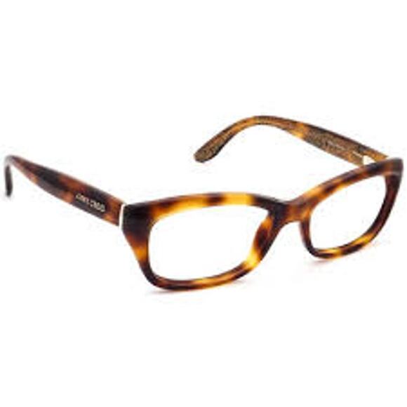 JIMMY CHOO Eho Tortoise Shell Glasses Frames Only Women's Made in Italy - Picture 1 of 6